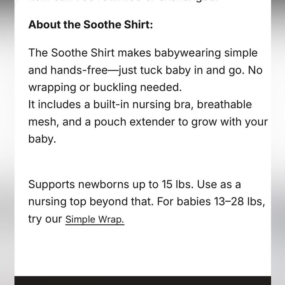NWOT Lalabu Soothe Shirt - Picture 9 of 9